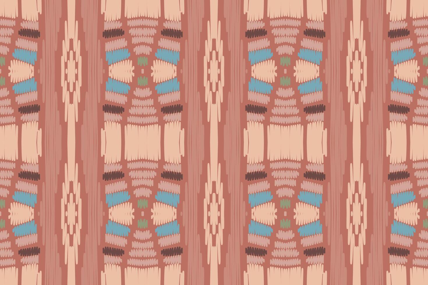 Ikat abstract geometric embroidery ethnic pattern design. Aztec fabric carpet mandala ornament chevron textile decoration wallpaper. Tribal boho native ethnic turkey traditional vector background