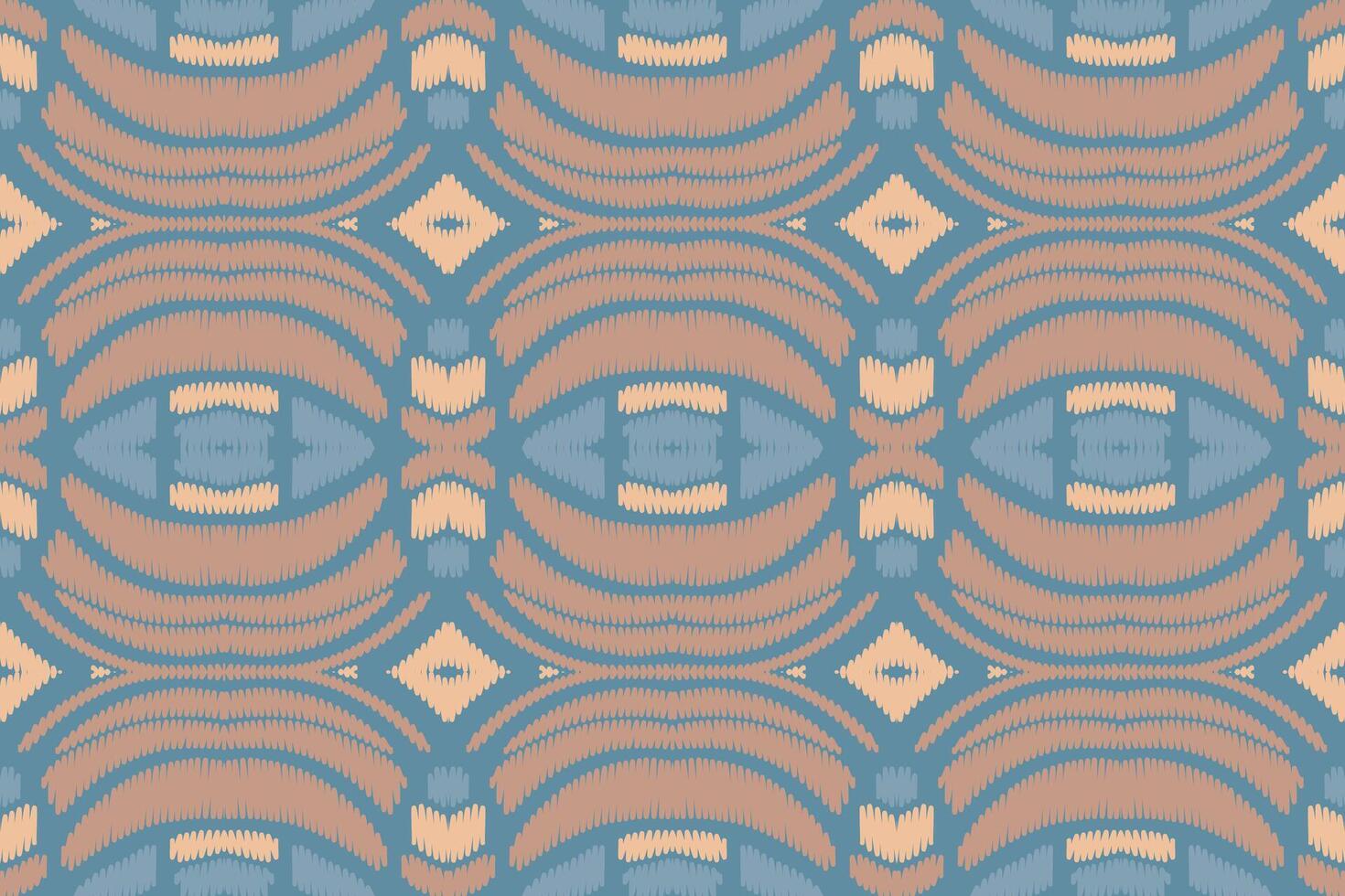 diseño de patrón étnico de bordado geométrico abstracto ikat. tela azteca alfombra mandala ornamento chevron textil decoración papel pintado. tribal boho nativo étnico pavo tradicional vector de fondo