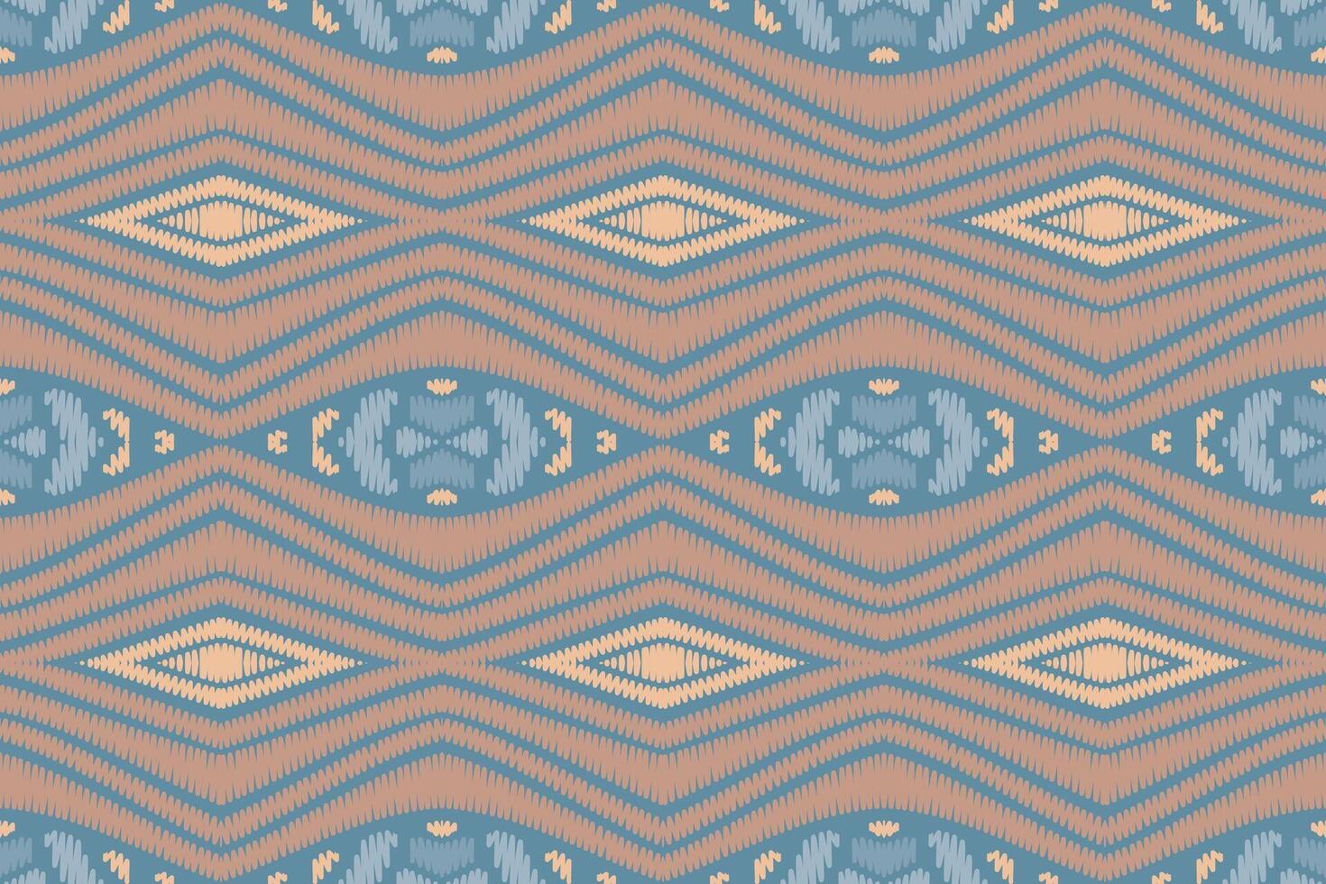 Ikat abstract geometric embroidery ethnic pattern design. Aztec fabric carpet mandala ornament chevron textile decoration wallpaper. Tribal boho native ethnic turkey traditional vector background