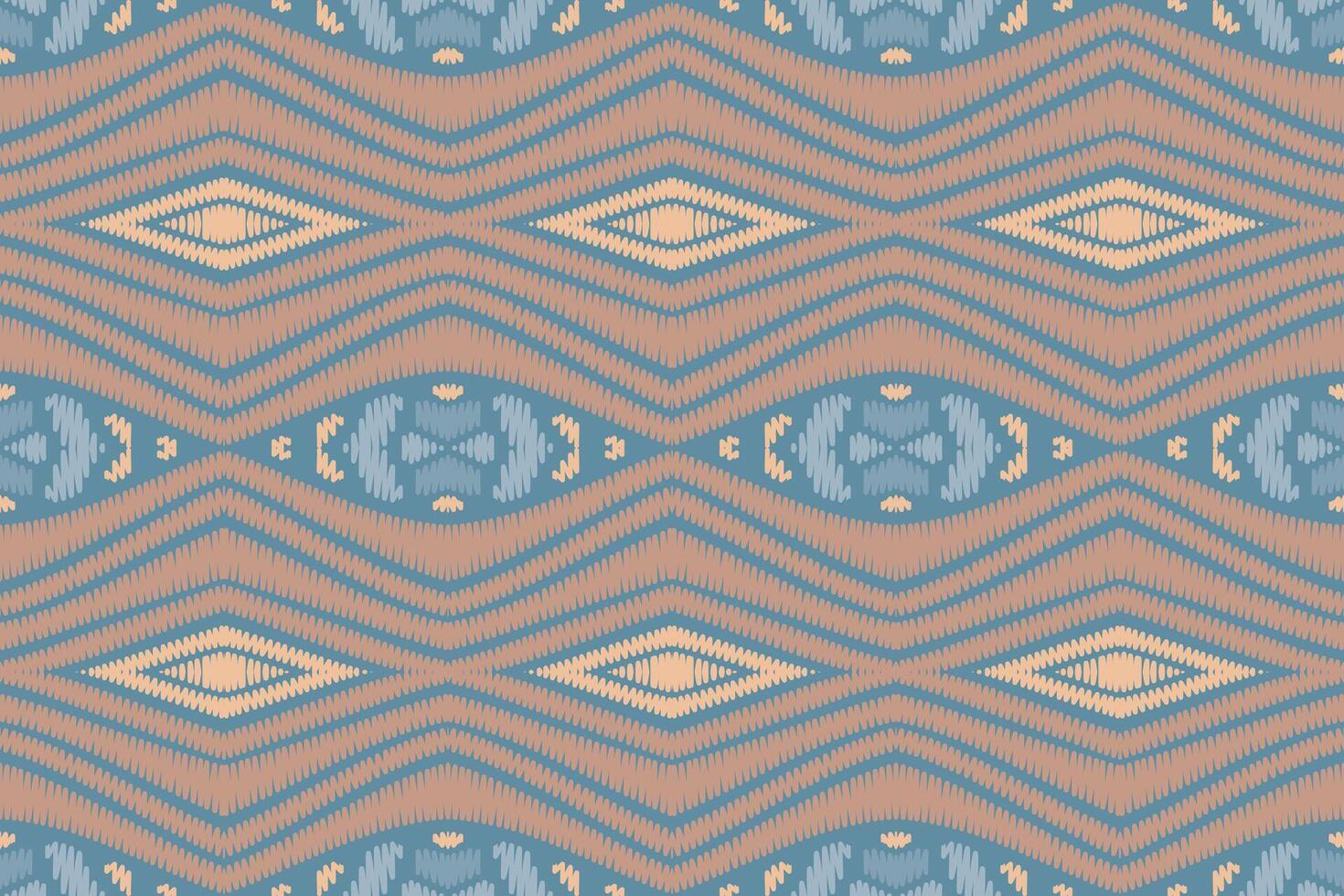 diseño de patrón étnico de bordado geométrico abstracto ikat. tela azteca alfombra mandala ornamento chevron textil decoración papel pintado. tribal boho nativo étnico pavo tradicional vector de fondo