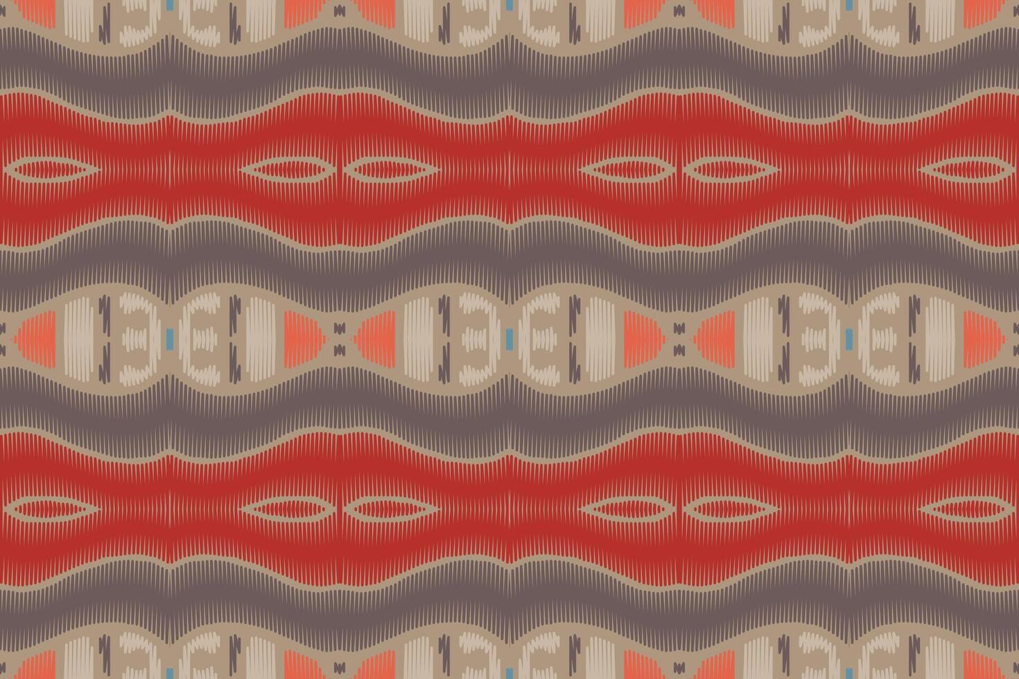 tela ikat de patrones sin fisuras estilo de bordado tradicional étnico geométrico. diseño para fondo, alfombra, estera, sarong, ropa, ilustración vectorial. vector