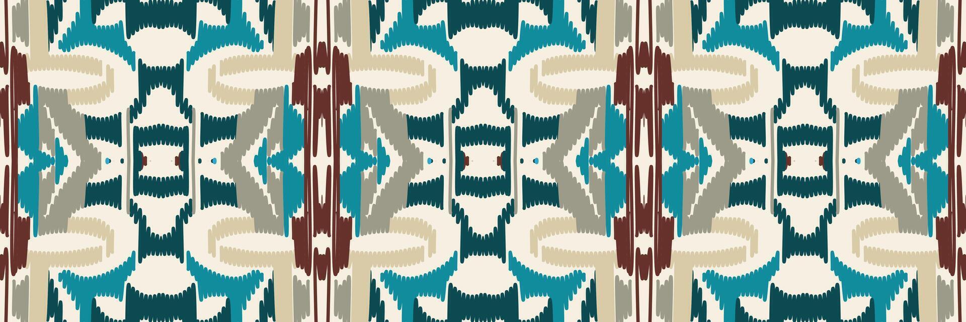 Ethnic ikat seamless pattern in tribal. Design for background, wallpaper, vector illustration, fabric, clothing, carpet, textile, batik, embroidery.