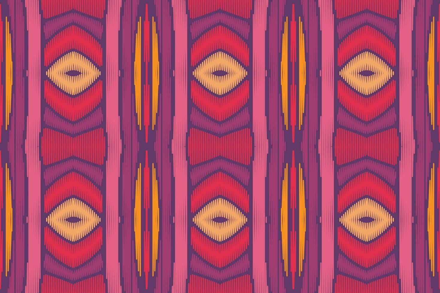 Ethnic ikat seamless pattern in tribal. American, Mexican style. Aztec geometric ornament print. vector