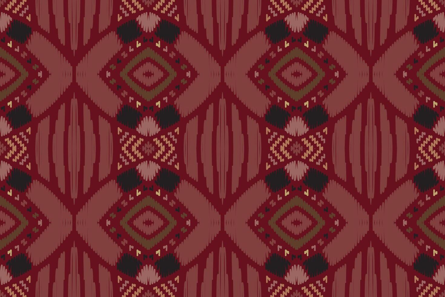 Ikat abstract geometric embroidery ethnic pattern design. Aztec fabric carpet mandala ornament chevron textile decoration wallpaper. Tribal boho native ethnic turkey traditional vector background