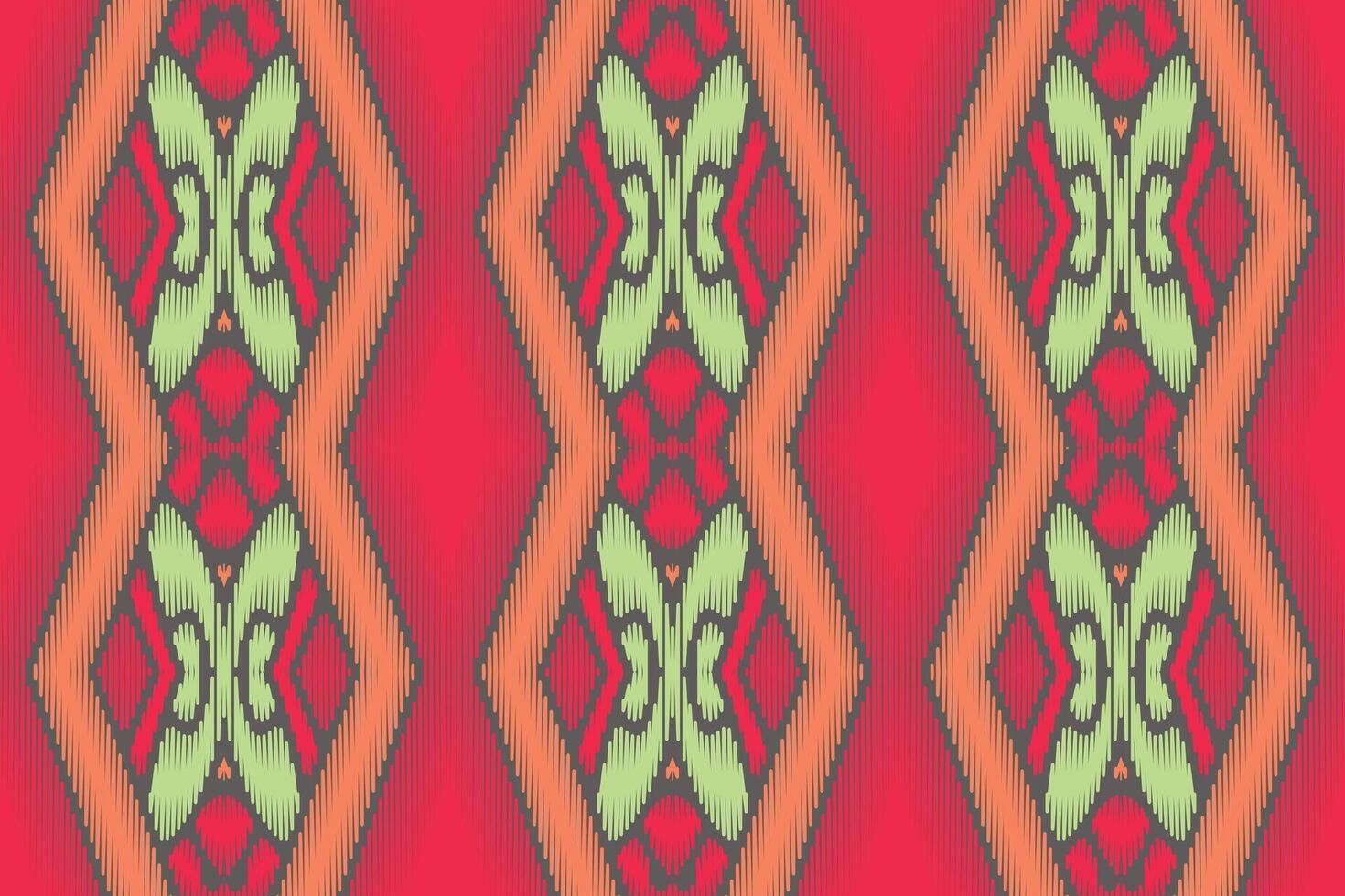 patrón étnico ikat sin costuras en tribal. estilo americano, mexicano. estampado de adornos geométricos aztecas. vector