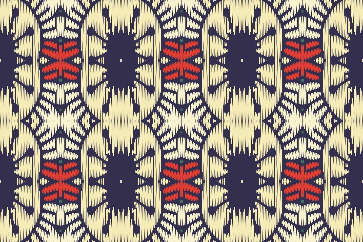 Ethnic ikat seamless pattern in tribal. American, Mexican style. Aztec geometric ornament print. vector