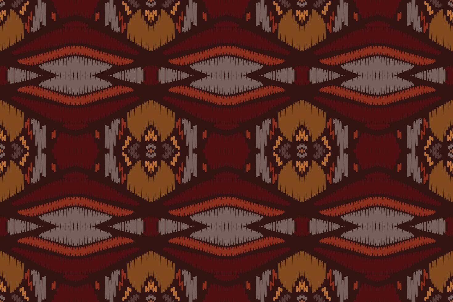 diseño de patrón étnico de bordado geométrico abstracto ikat. tela azteca alfombra mandala ornamento chevron textil decoración papel pintado. tribal boho nativo étnico pavo tradicional vector de fondo