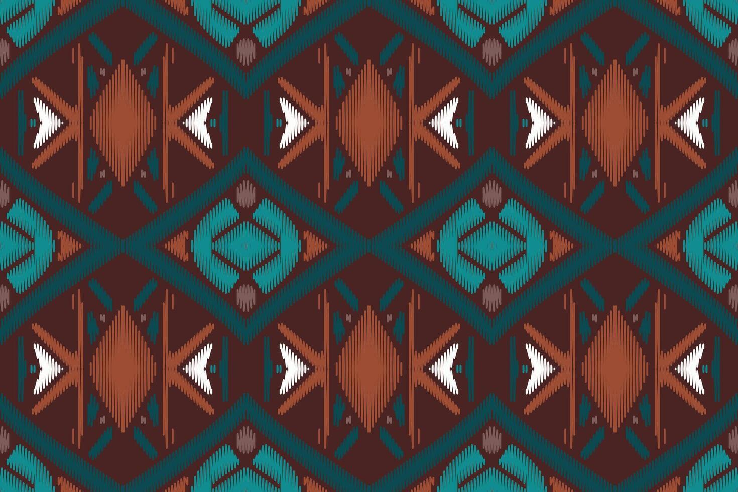 Abstract ethnic pattern art. Ikat seamless pattern traditional. American, Mexican style. vector