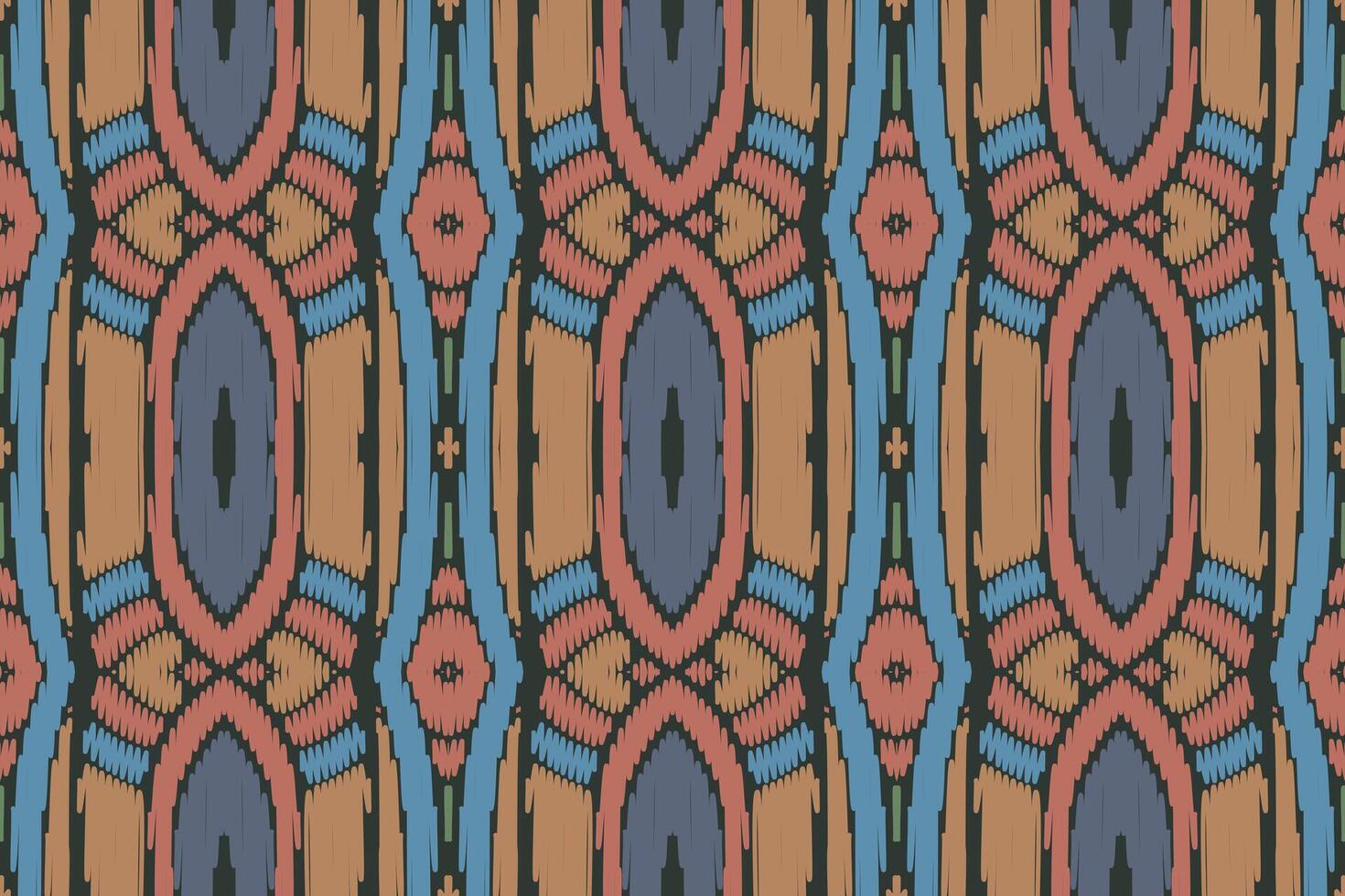 ikat diseña un patrón cruzado tribal sin costuras. étnico geométrico batik ikkat vector digital diseño textil para estampados tela sari mughal cepillo símbolo franjas textura kurti kurtis kurtas