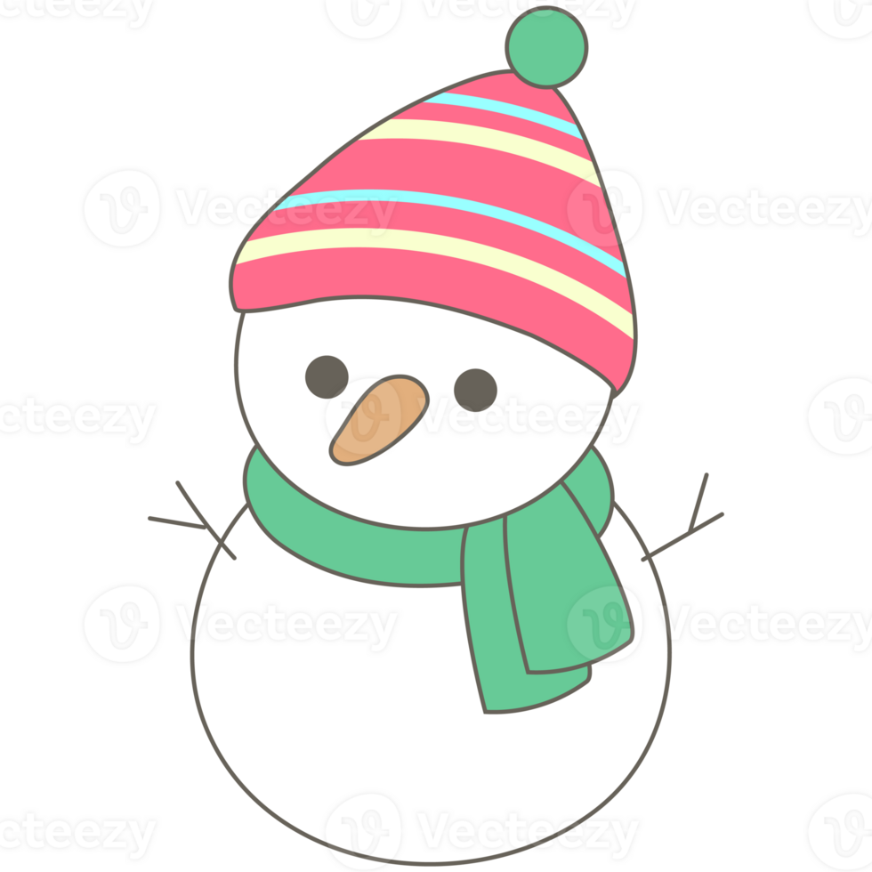 sweet winter cute funny snowman png