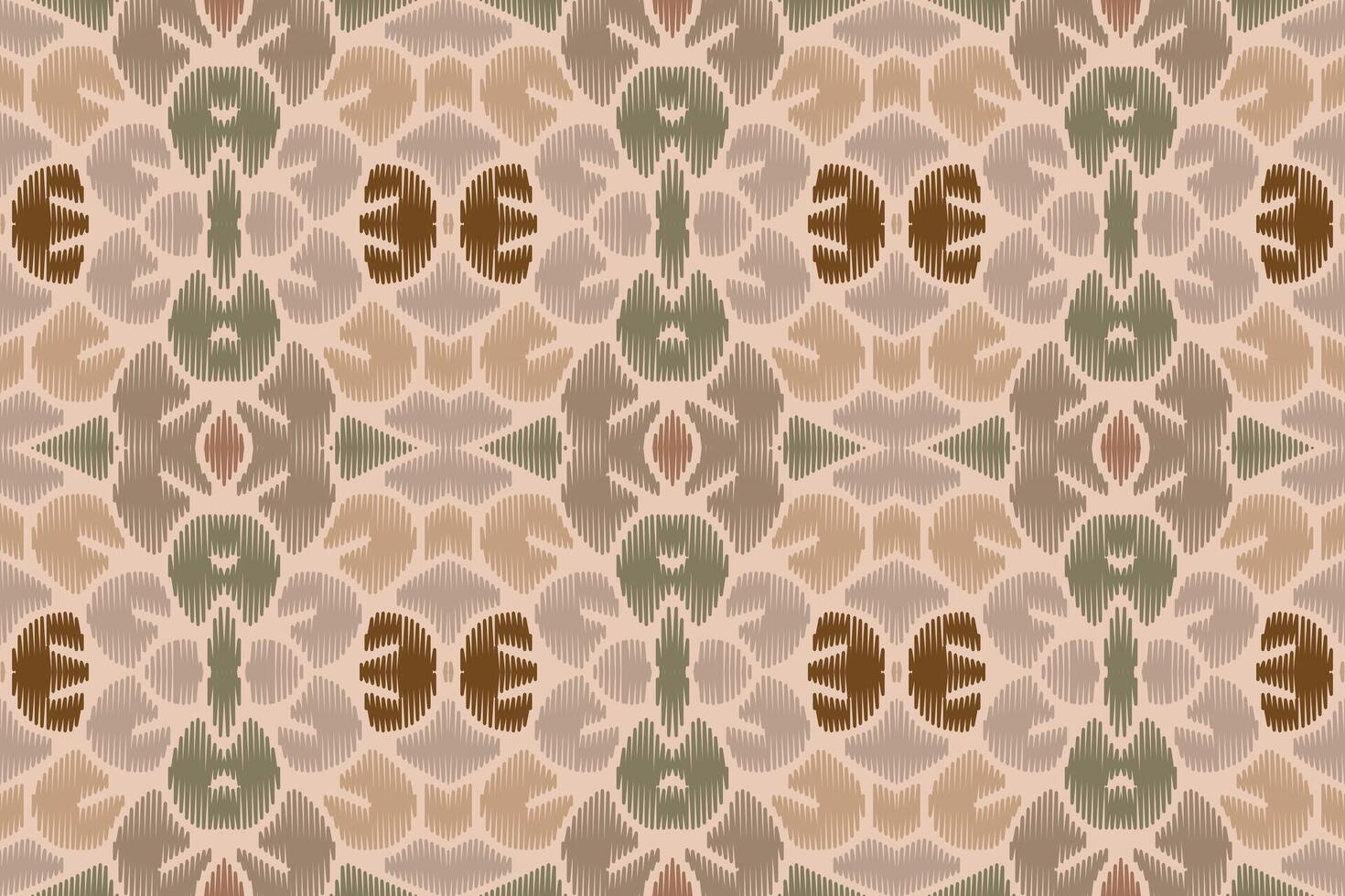 fabric ikat seamless pattern geometric ethnic traditional embroidery style.Design for background,carpet,mat,sarong,clothing,Vector illustration. vector