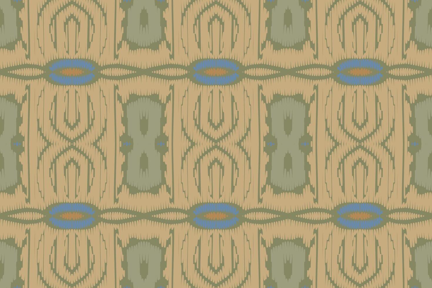 patrón étnico ikat sin costuras en tribal. diseño para fondo, papel pintado, ilustración vectorial, tela, ropa, moqueta, textil, batik, bordado. vector