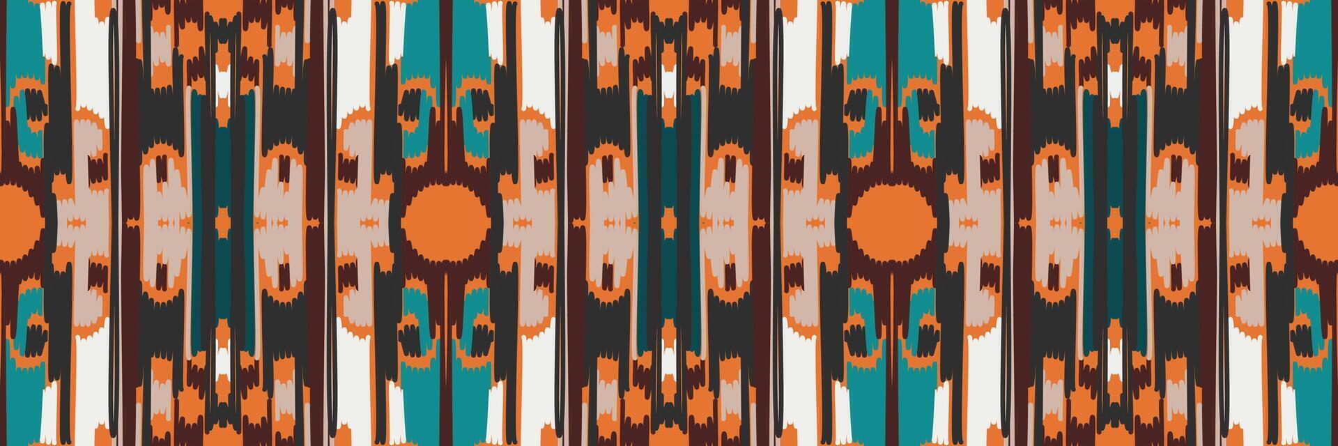 Abstract ethnic pattern art. Ikat seamless pattern in tribal. Design for background, wallpaper, vector illustration, fabric, clothing, carpet, embroidery.