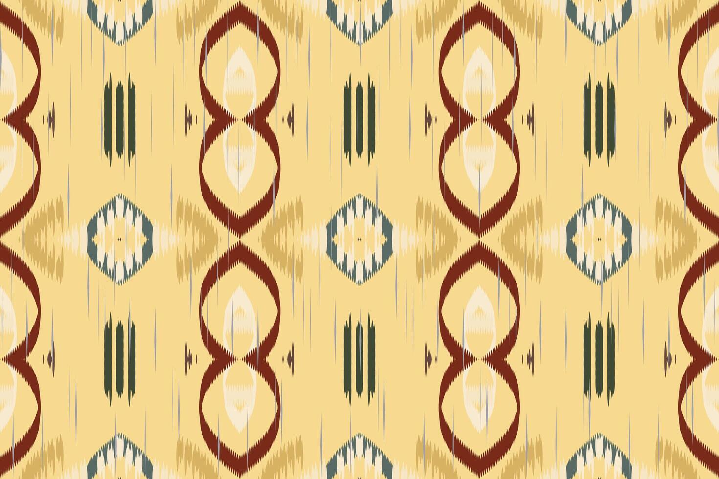 Ethnic abstract ikat art. Seamless waves pattern in tribal, folk embroidery, and Mexican style. Aztec geometric art ornament print. Design for carpet, wallpaper, clothing, wrapping, fabric, cover. vector
