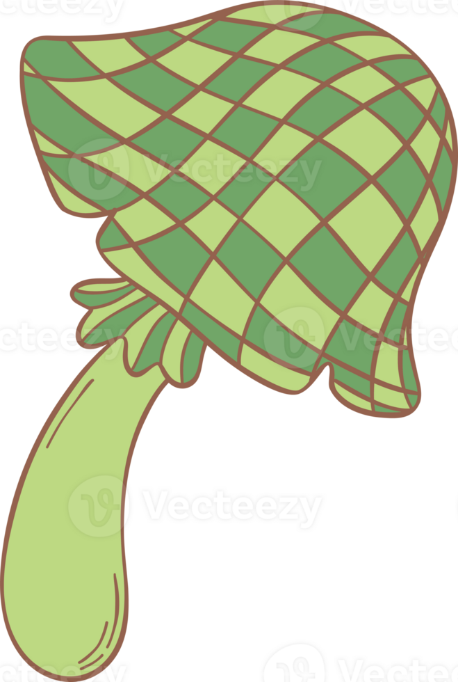 Retro groovy st patrick day mushroom png