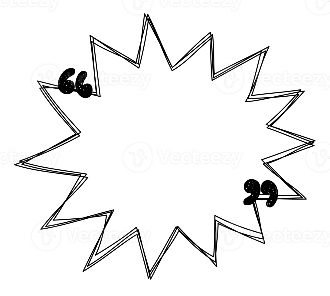 speech bubble balloon with quotation marks, icon sticker memo keyword planner text box banner, flat png transparent element design