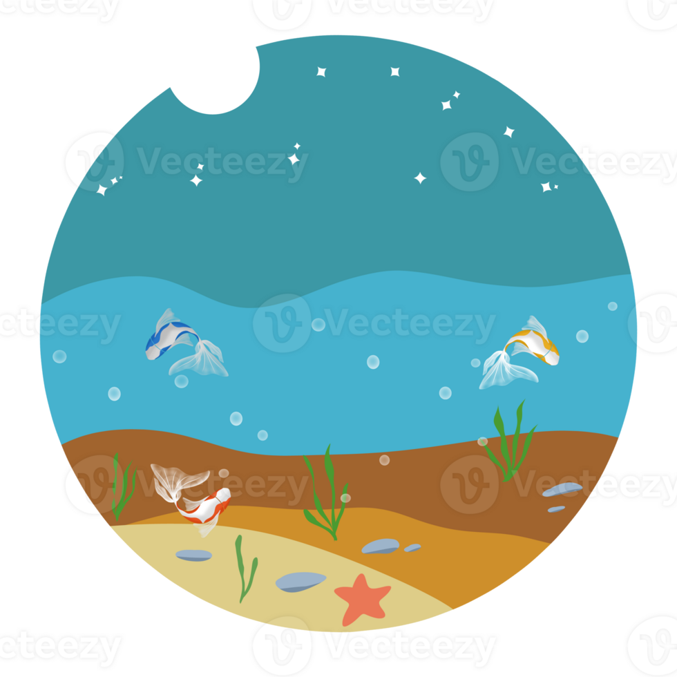 Beautiful Underwater Circle png