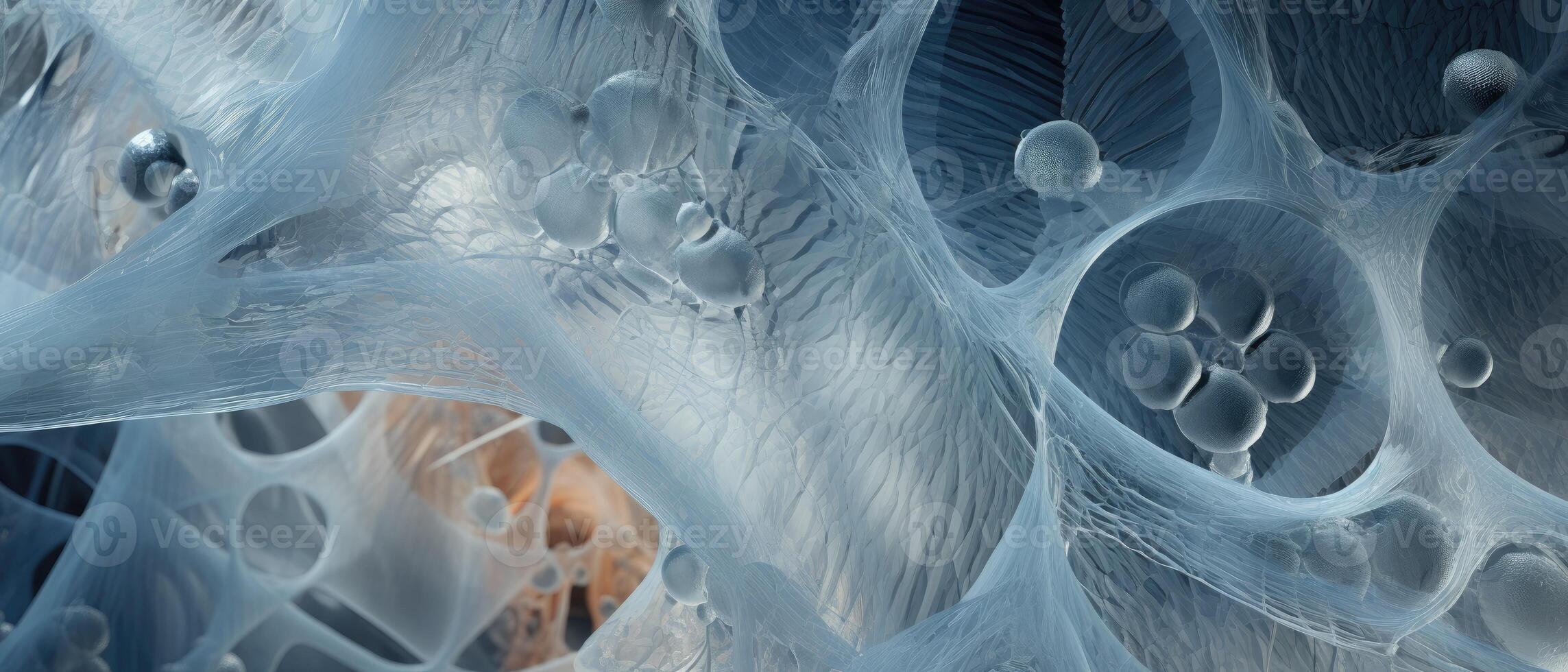 AI generated Capturing the intricate details of materials and organic surfaces through a microscope lens, Ai Generated photo