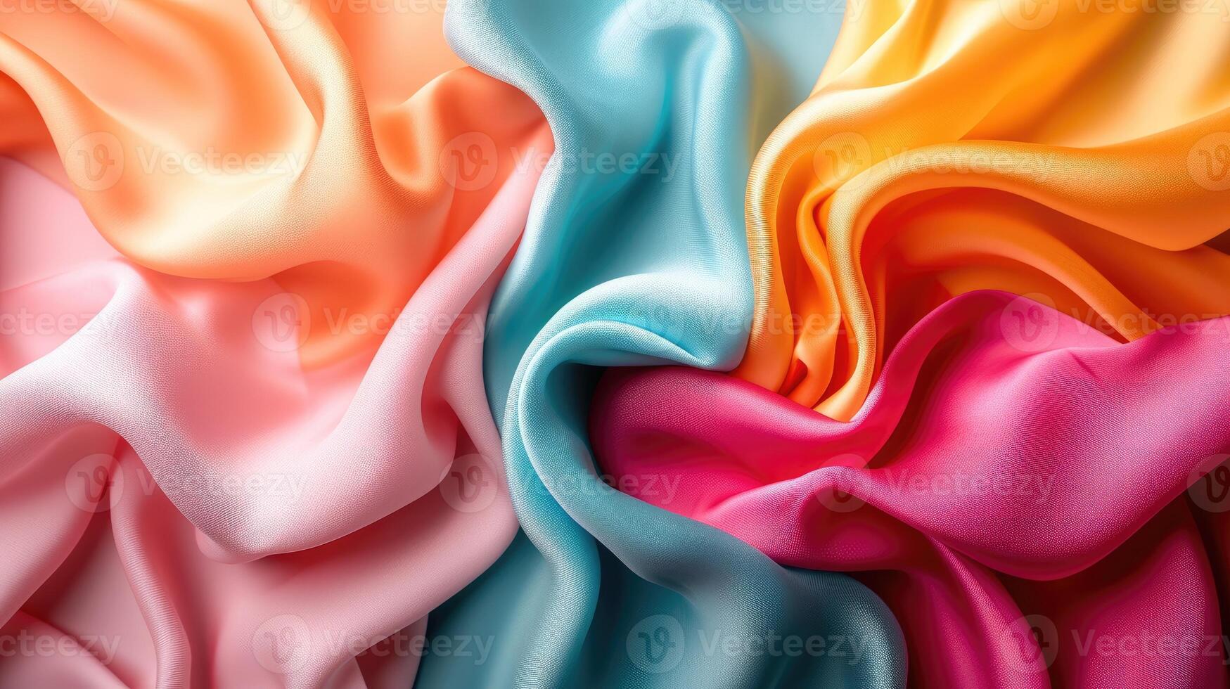 AI generated Vibrant textile pattern for contemporary designs, Ai Generated. photo