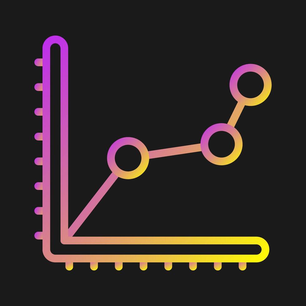 Line Chart Vector Icon