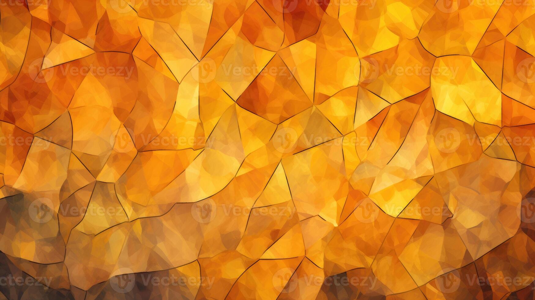 AI generated Citrine gem mosaic, Illustration style of messy watercolor, Ai Generated. photo