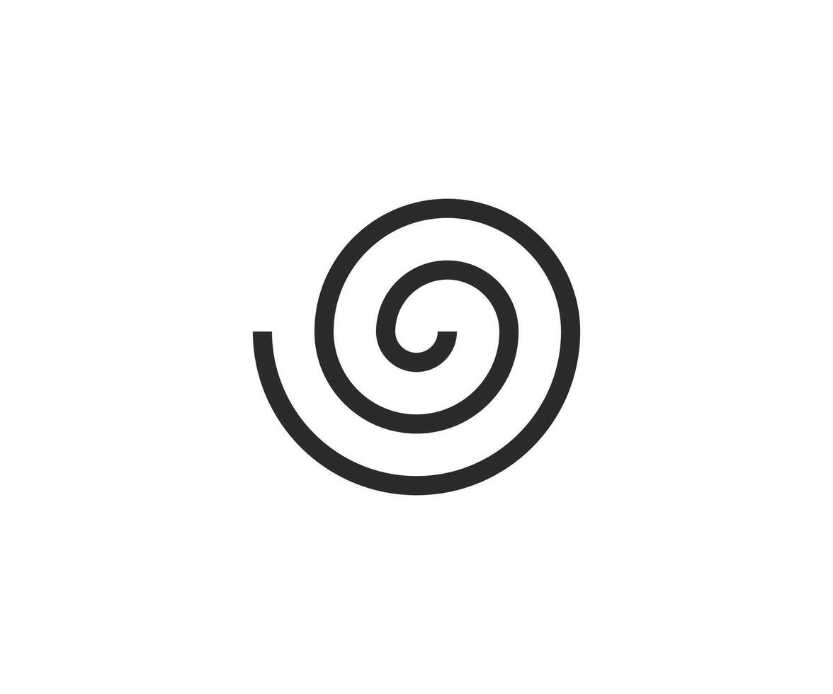 Circle, helix, scroll, spiral icon. Vector illustration.