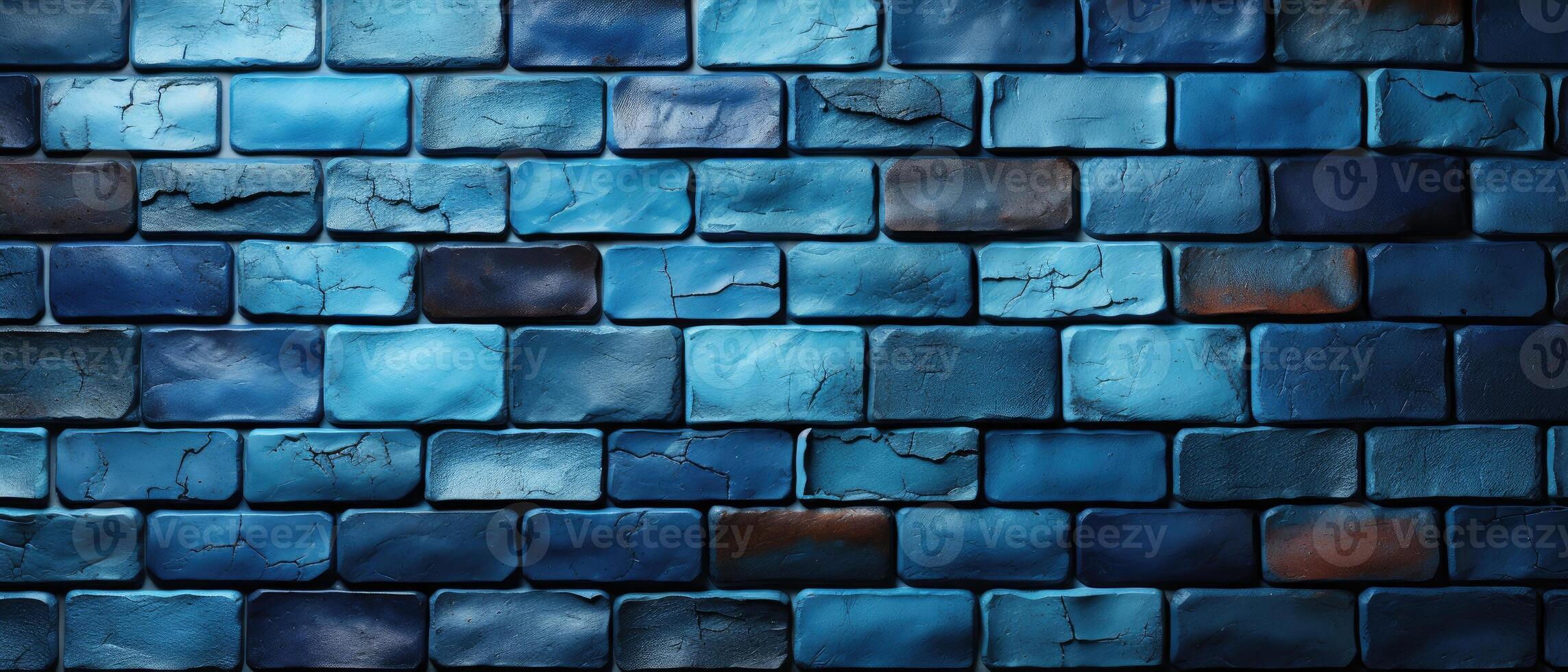AI generated Dark blue and gold cube or tile mosaic, forming an abstract background with a luxurious feel, Ai Generated photo