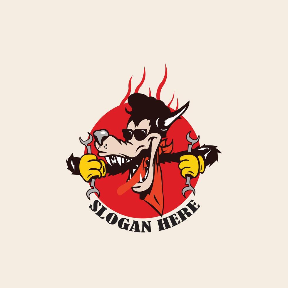 wolf head vector logo ready eps 10 format