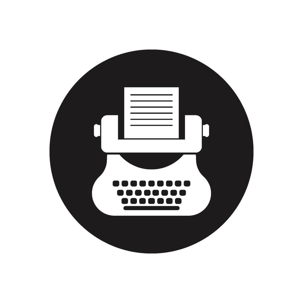 Typewriter icon vector 38456913 Vector Art at Vecteezy