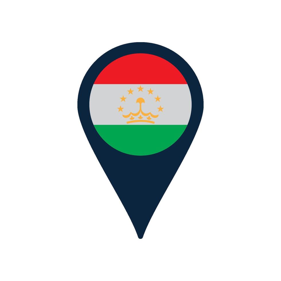 Tajikistan map icon vector