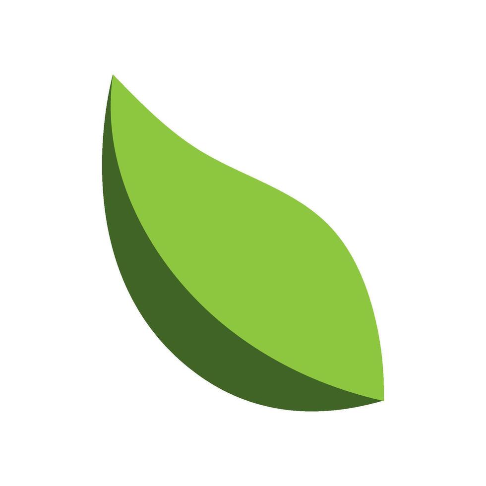 Green leaf icon vector