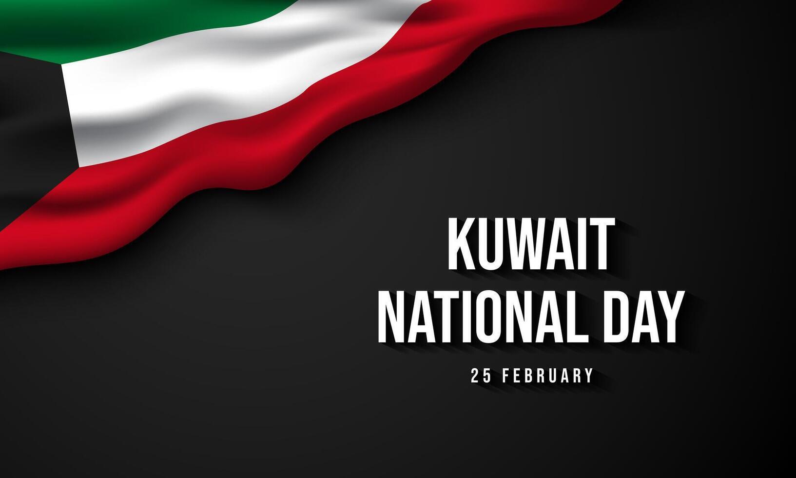 kuwait national day vector illustration