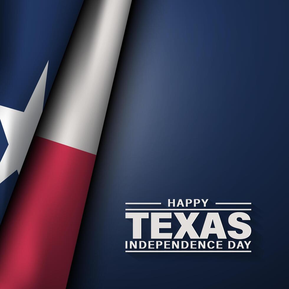 Texas Independence Day Background Design. vector