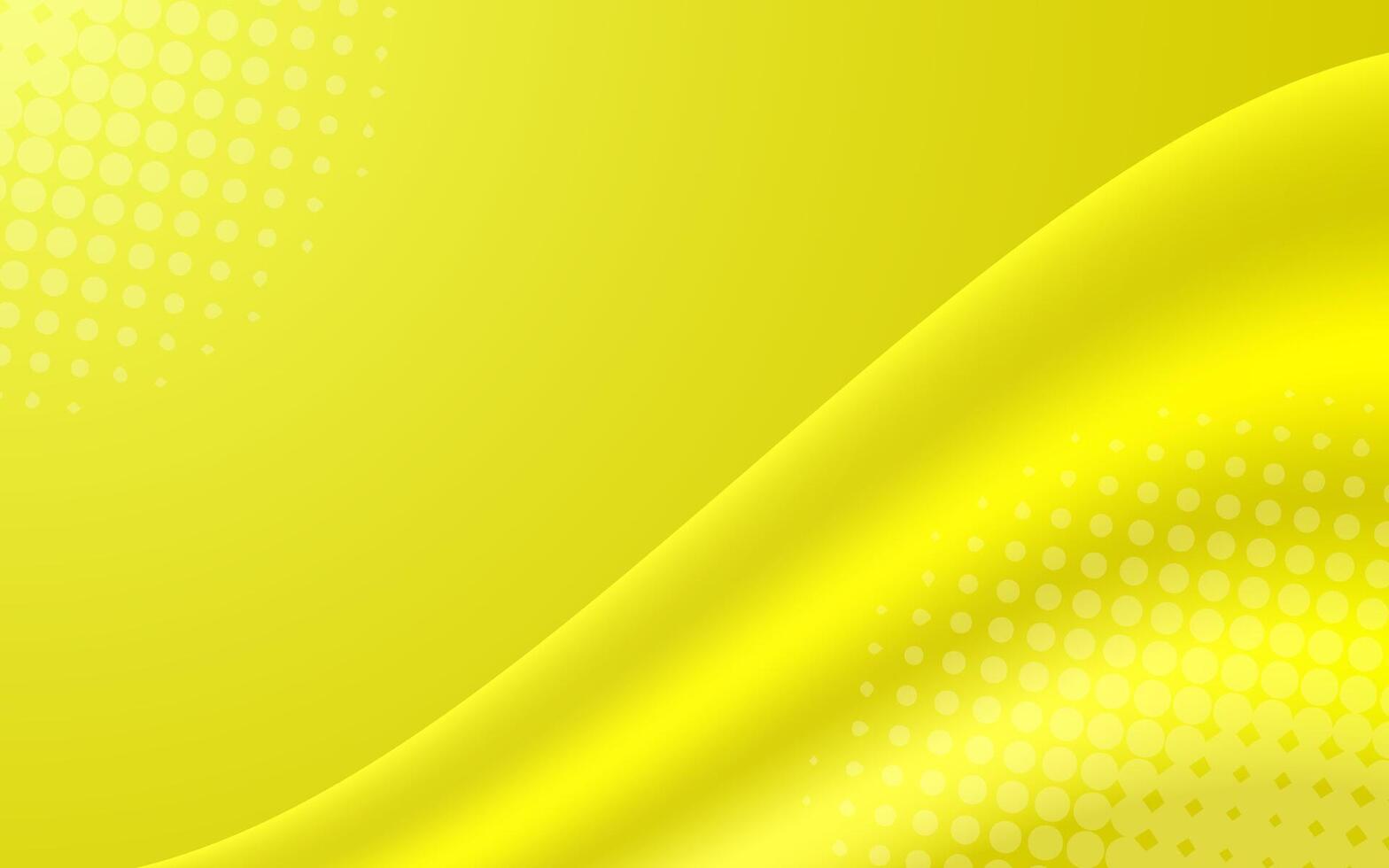 Yellow shiny wavy background design vector