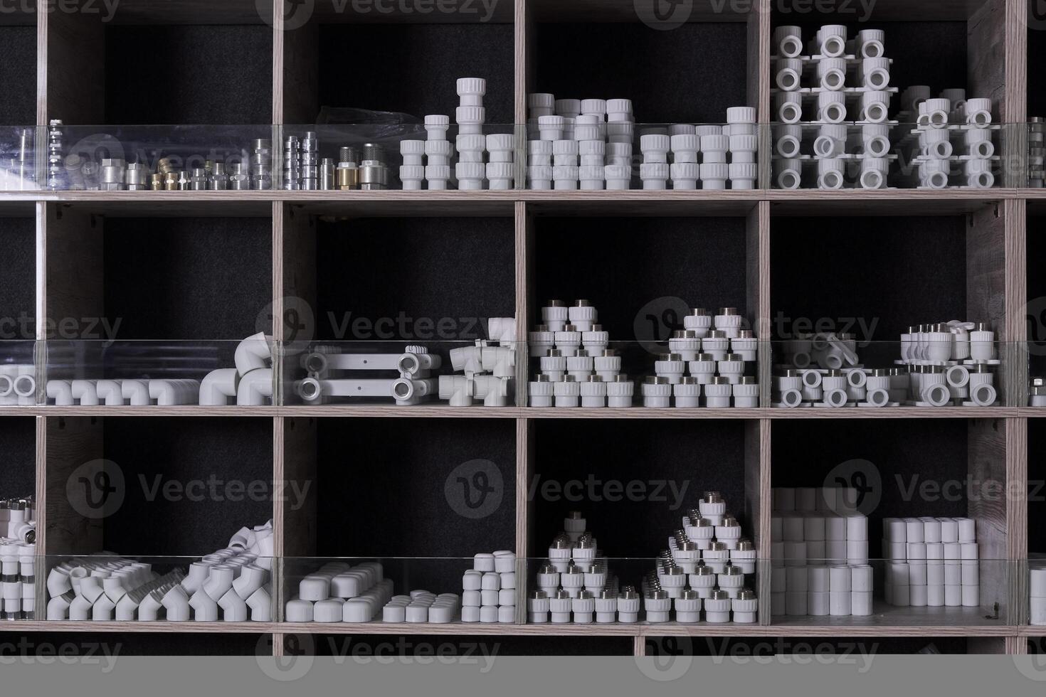 Boxes in the hardware store photo
