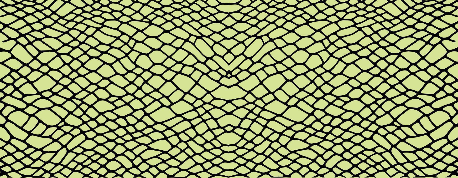 Snakeskin stripe pattern. Green tree snakeskin design. Snake scale texture for fashion design vector