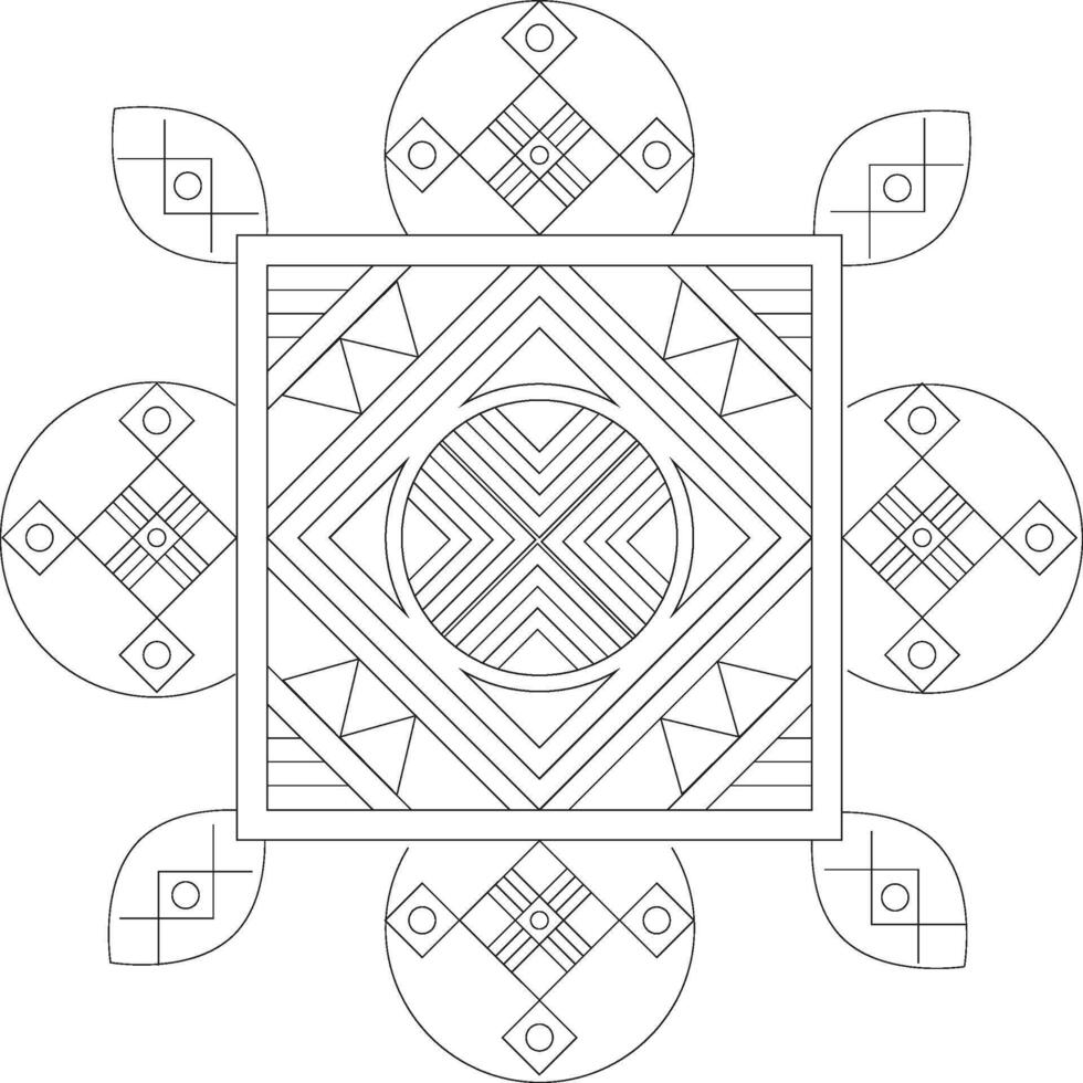 Geometiric Mandala Pattern Background vector