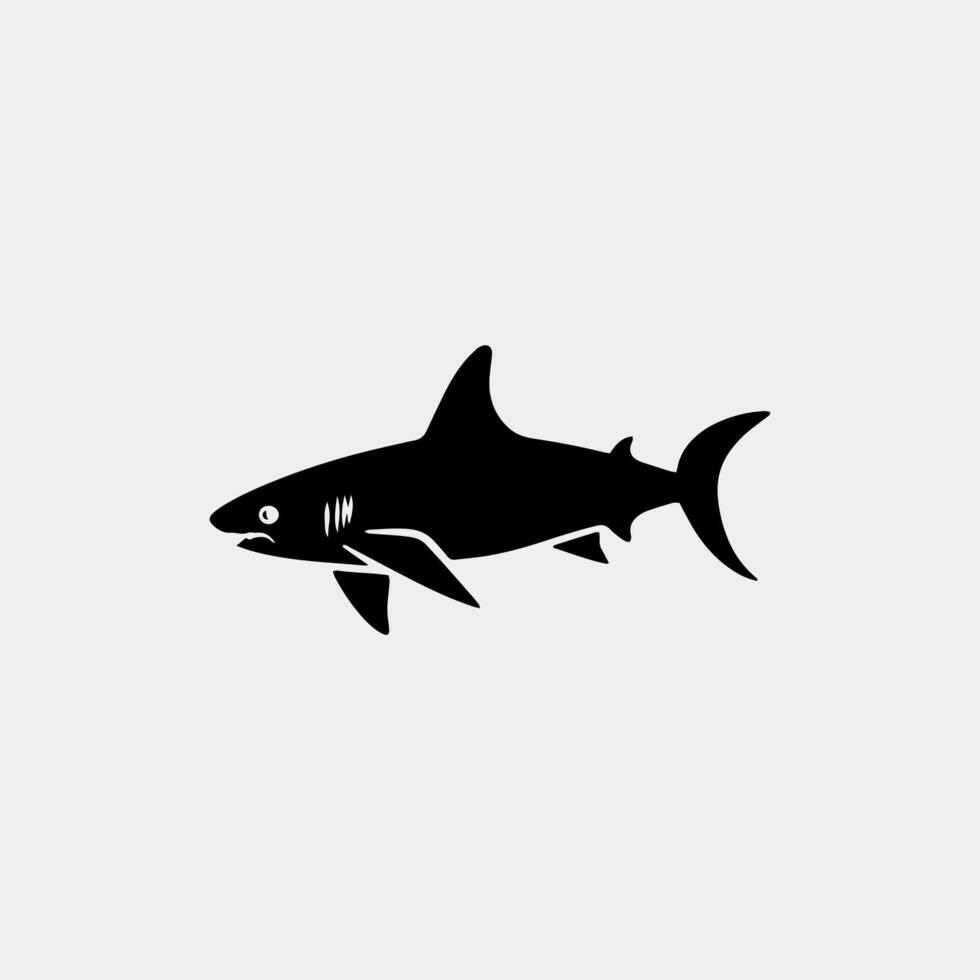 a shark with a long tail and a sharp sharp fin vector