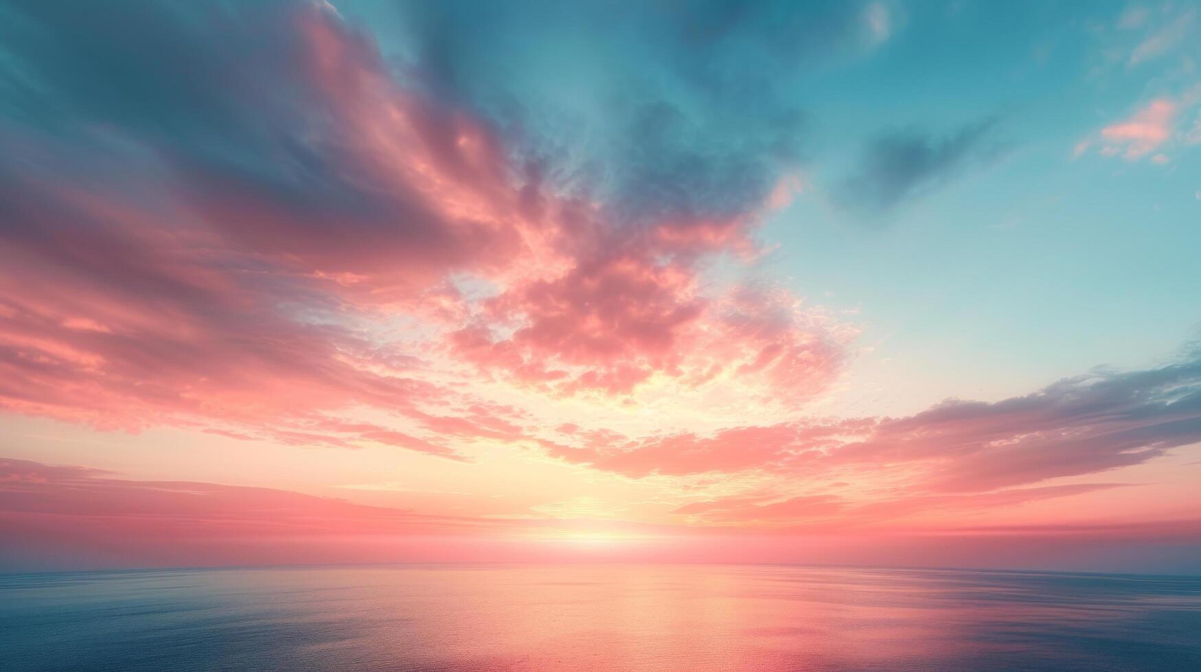 AI generated Subdued colors and soft gradients evoke a sense of celestial calmness photo