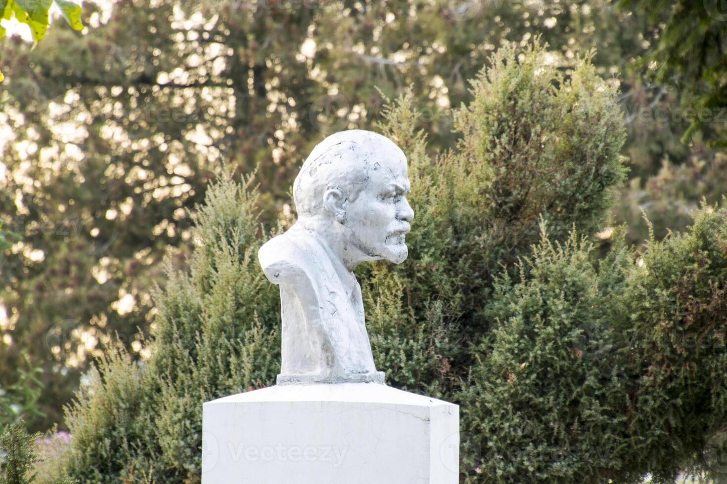 Monument to Lenin in the winter photo