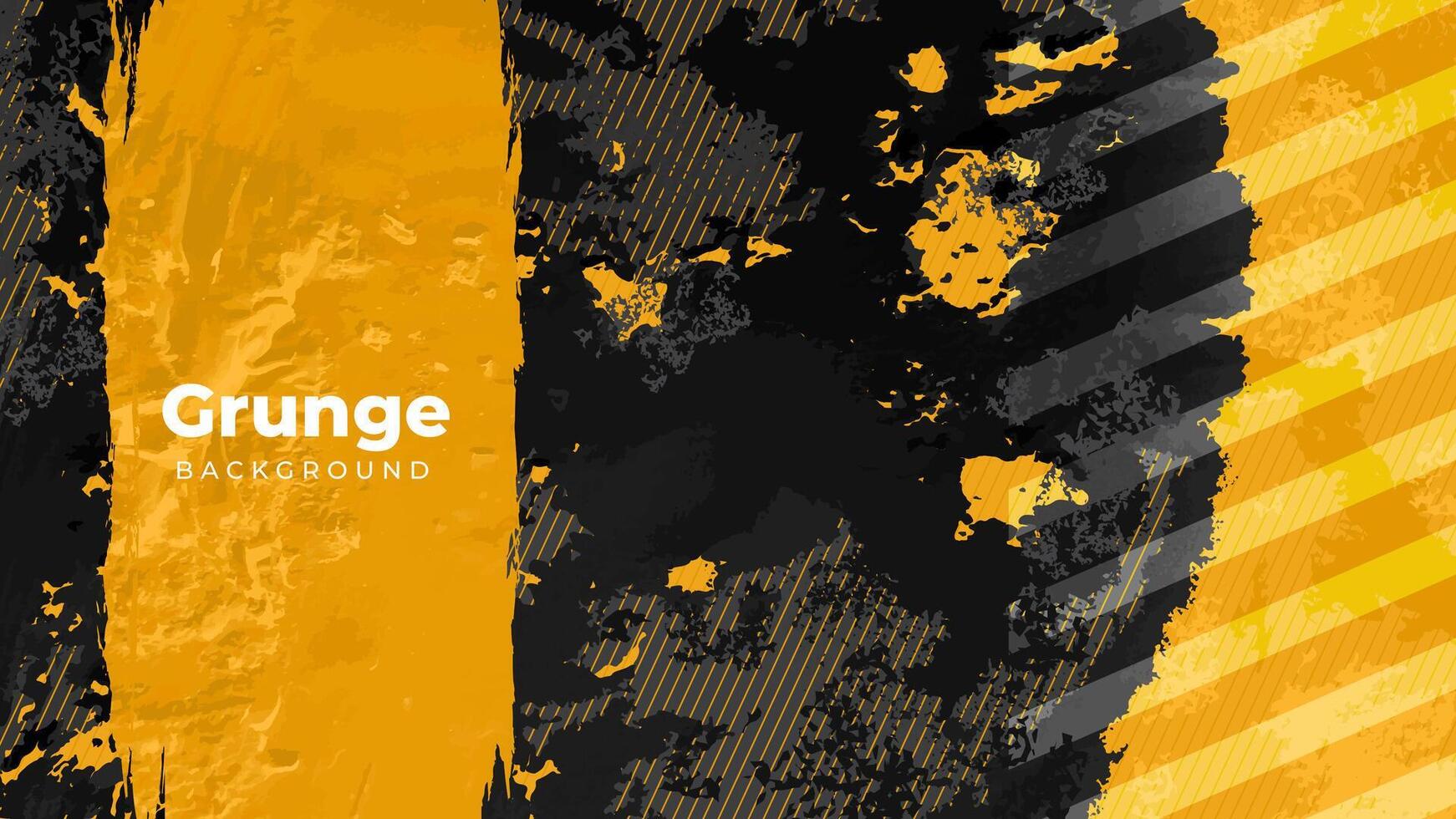 Orange and Black Grunge with Diagonal Line Background vector