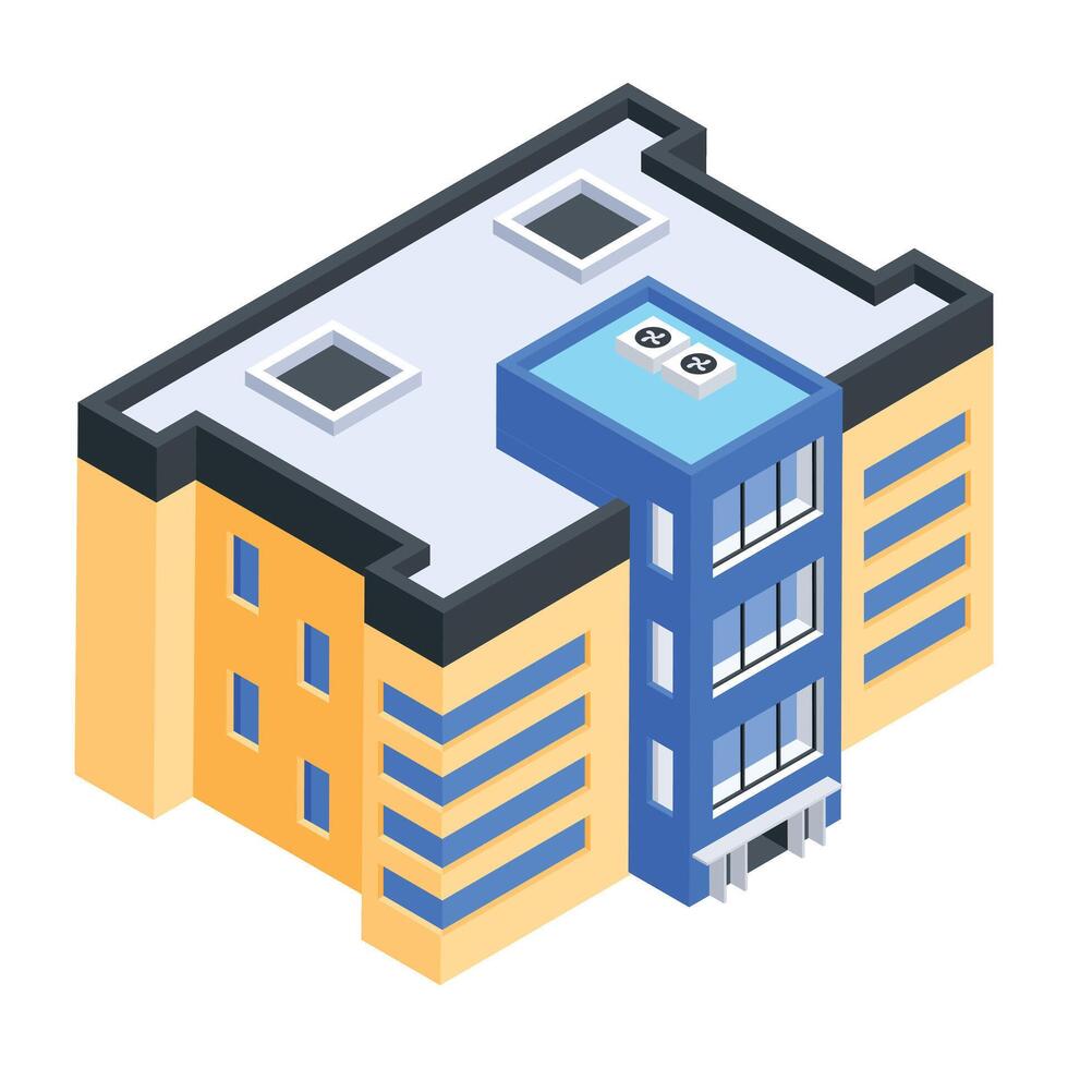 Real Estate Isometric Icon vector