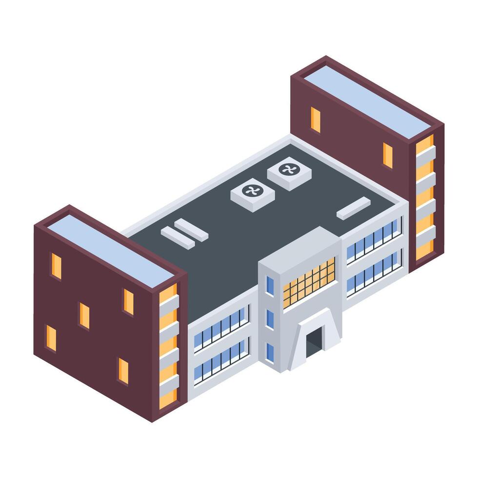 Real Estate Isometric Icon vector
