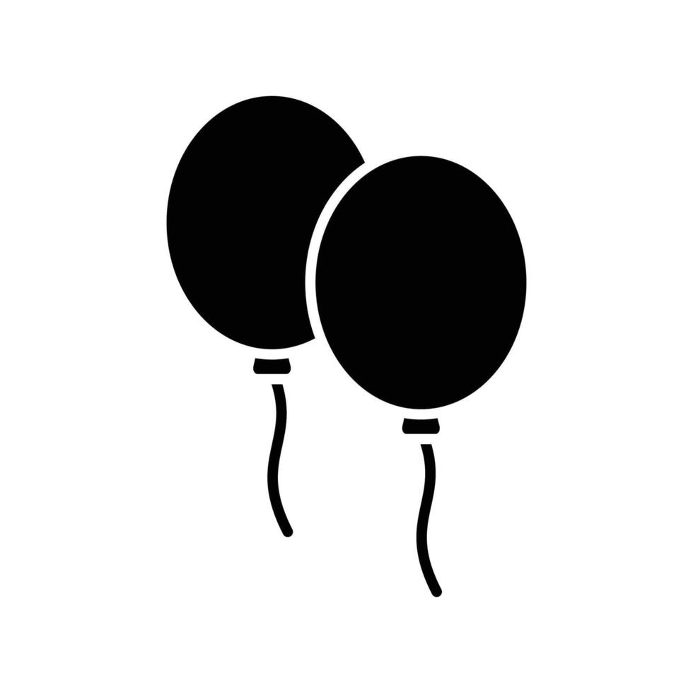 globos icono vector diseño modelo sencillo y limpiar