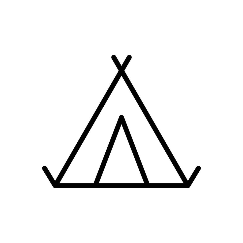 camping tent icon vector design template simple and clean