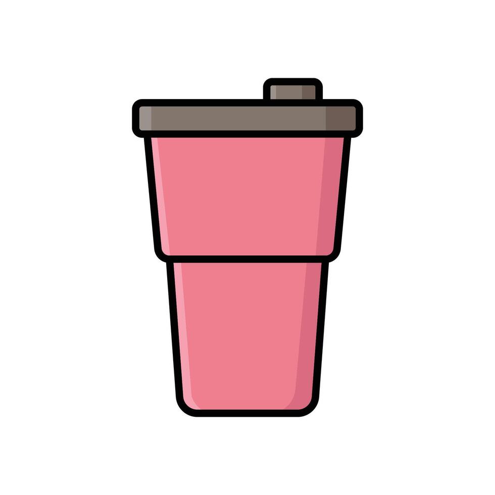 vaso icono vector diseño modelo sencillo y limpiar