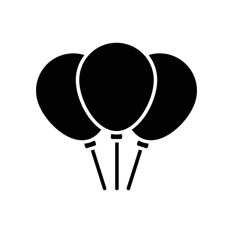 globos icono vector diseño modelo sencillo y limpiar