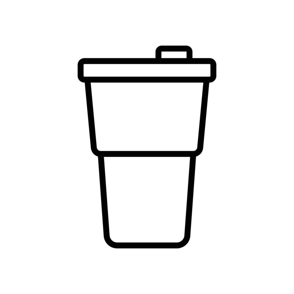vaso icono vector diseño modelo sencillo y limpiar