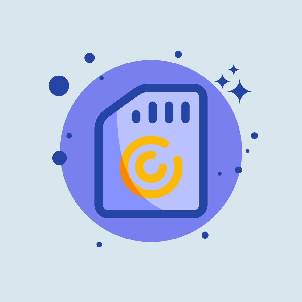 Memory usage flat illustration. Storage signs vector illustration ...