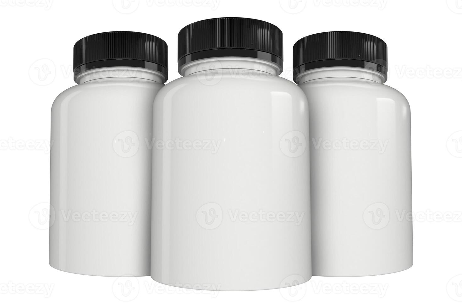 3d Illustration, supplement bottle mock-up - Pills Bottle Mockup photo